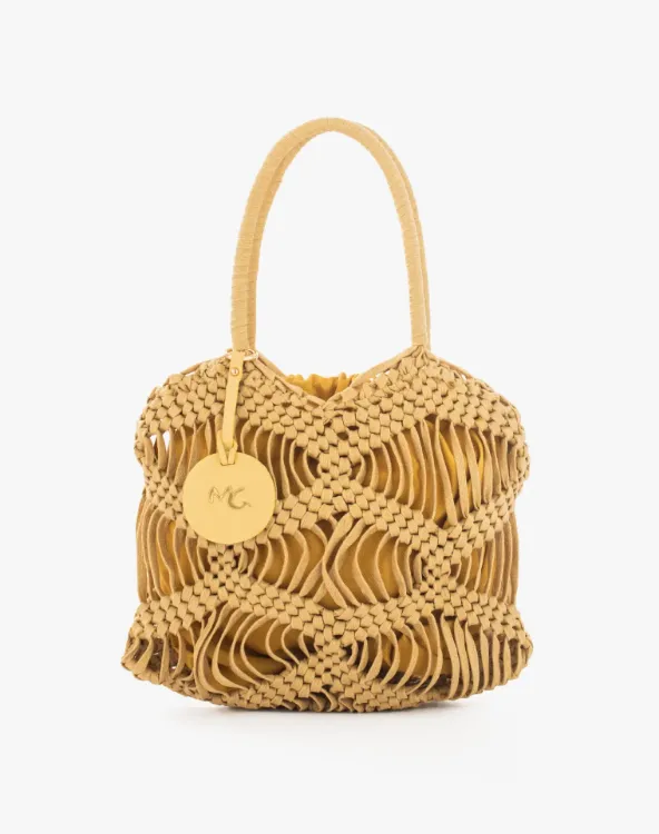 Immagine di Borsa Donna Handbag Intrecciata con Coulisse