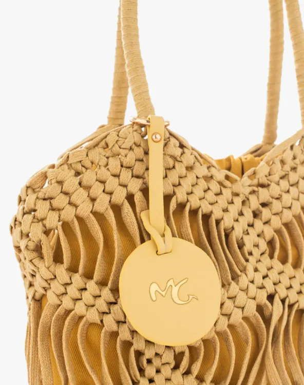 Immagine di Borsa Donna Handbag Intrecciata con Coulisse